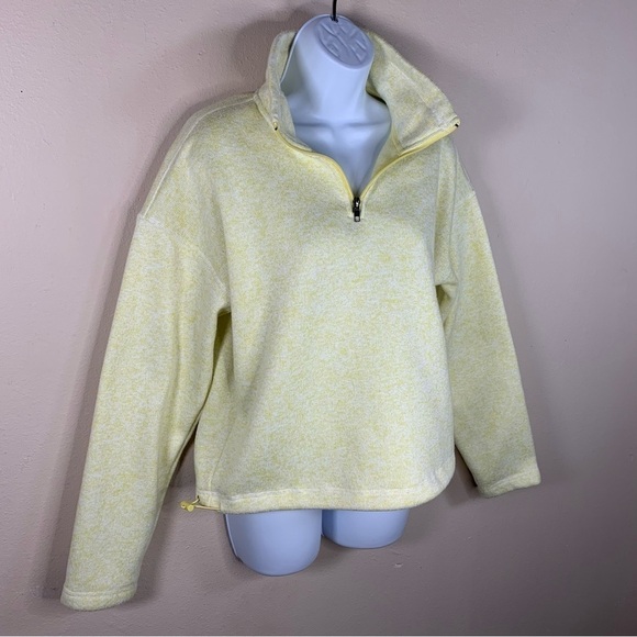 Small Yellow Thread And Supply Fleece Jacket Long Sleeve Pullover - Picture 2 of 8